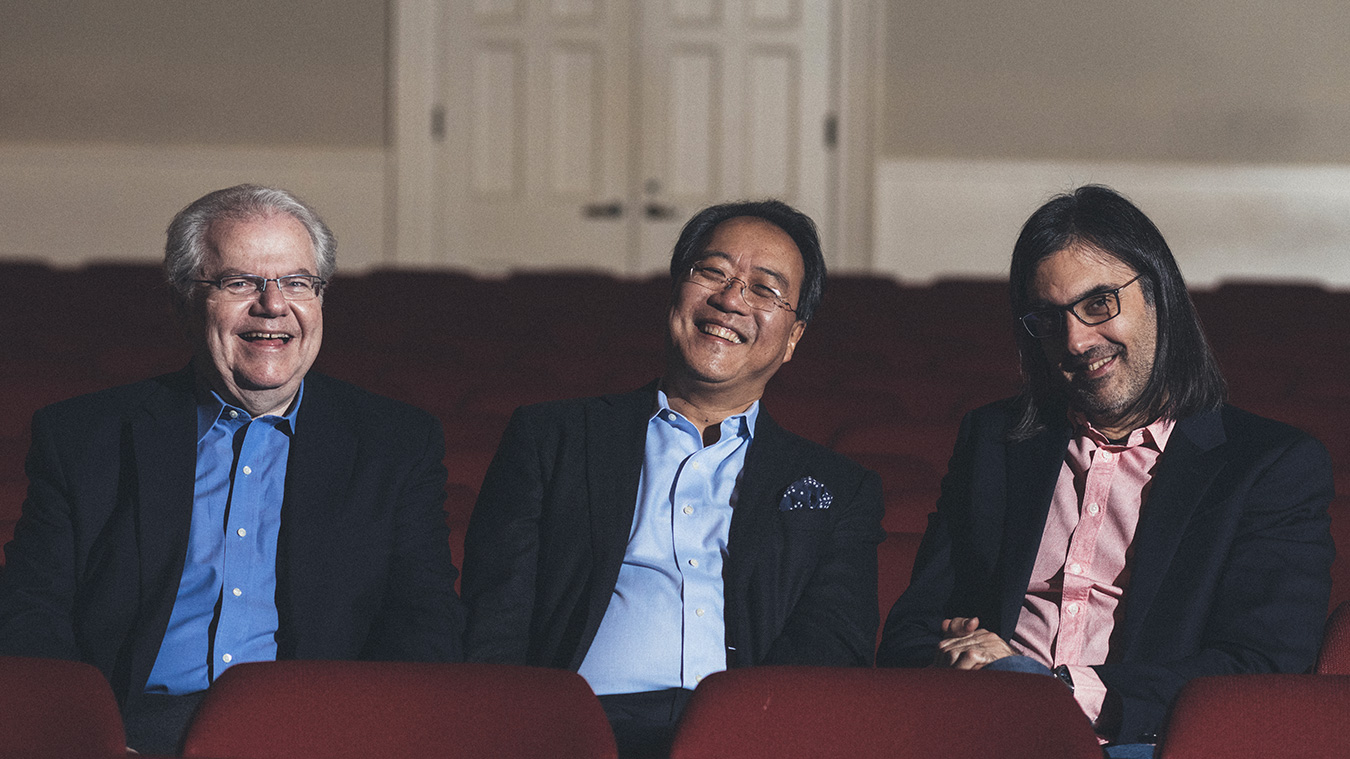 EMANUEL AX, LEONIDAS KAVADOS, YO-YO MA 1 Trio AX KAVAKOS YO YO MA photo Shane McCauley Full image complet 2 - Productions Internationales Albert Sarfati