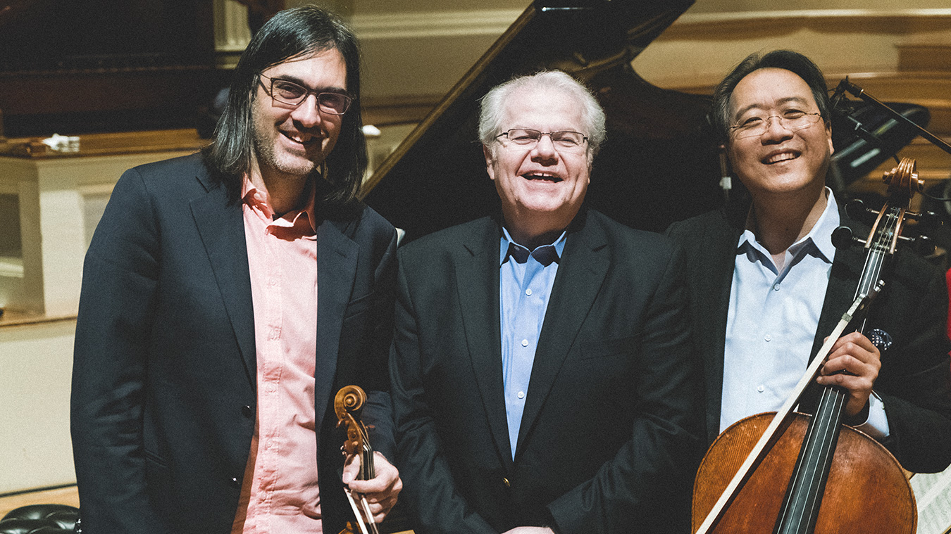 EMANUEL AX, LEONIDAS KAVADOS, YO-YO MA 4 Trio AX KAVAKOS YO YO MA photo Shane McCauley Full image complet 5 - Productions Internationales Albert Sarfati